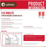 Load image into Gallery viewer, Cafetto S15 Espresso Machine Cleaning Tablets 100s

